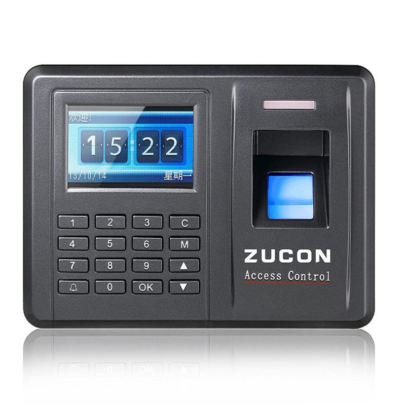 ZUCON RFID standalone access control 2.4inch display time attendance fingerprint time attendance