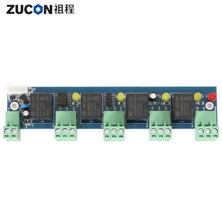 Access control neutral board fire and alarm linkage expansion module connected to the control panel