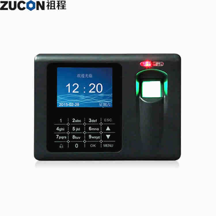 Color screen fingerprint access card reader attendance network U disk download fingerprint access control host