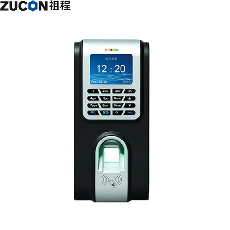 Fingerprint card access control attendance network U disk download data 2.4-inch high-brightness voice color display